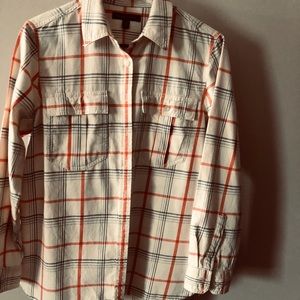 button down flannel shirt